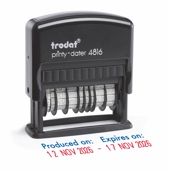 Trodat Printy Double Dater 4816/PL 51.5 x 5 mm - 1 line